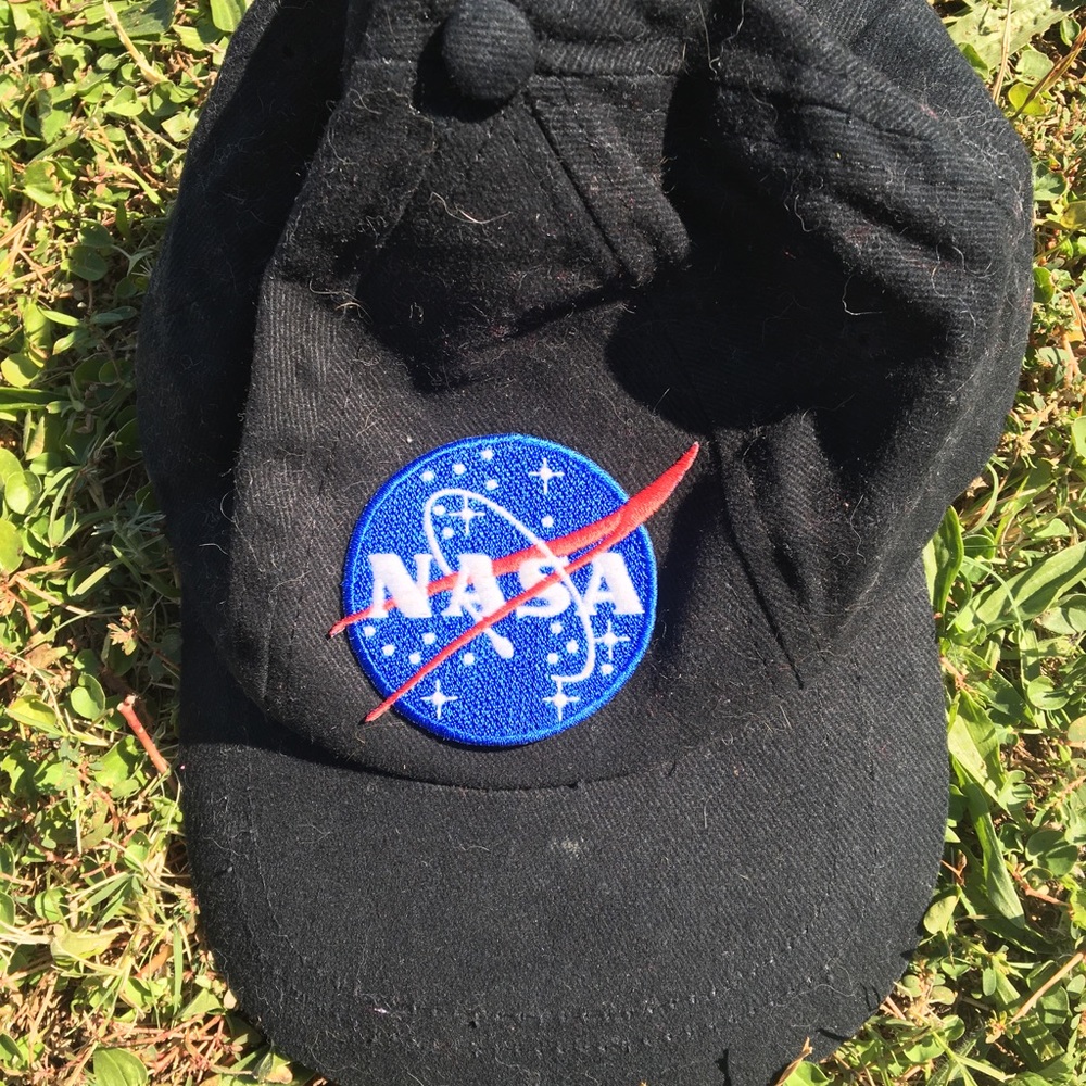 NASA black baseball cap